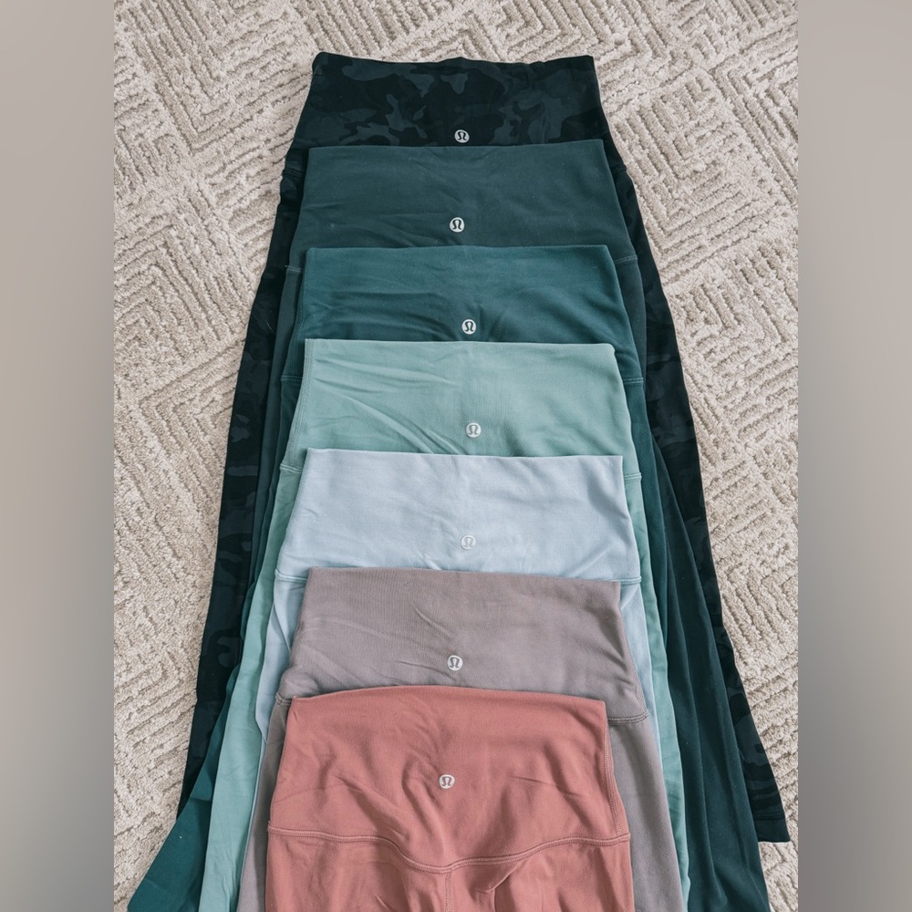 Lululemon Cropped Align Leggings Lot of 7